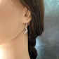 Sterling Silver Deer Antler Earrings • Rustic Nature Inspired Artisan Drops