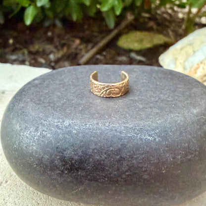 14k Gold Filled Ear Cuff • Paisley Conch Wrap • No Piercing Cartilage Wrap