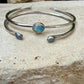 Rainbow Moonstone Cuff Set of 2 • Handmade Adjustable Sterling Silver Stack Bracelets