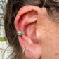 14k Gold Filled Turquoise 4mm Ear Cuff • Number 8 • No Piercing Conch Wrap