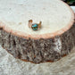 14k Gold Filled Turquoise 4mm Ear Cuff • Number 8 • No Piercing Conch Wrap