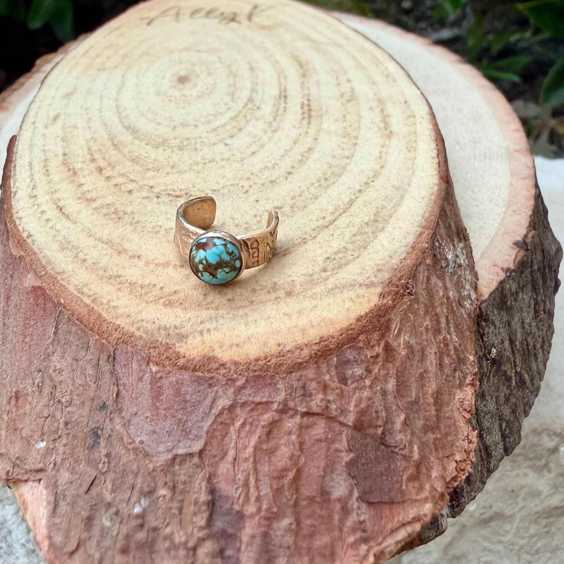 14k Gold Filled Turquoise 4mm Ear Cuff • Number 8 • No Piercing Conch Wrap