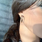 14k Gold Filled Paisley Embossed Hoops • Oval Drop Earrings • 4x1mm GF