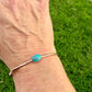 14k Gold Filled Kingman Turquoise Cuff • 8x10 Southwestern Bracelet