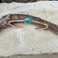 14k Gold Filled Kingman Turquoise Cuff • 8x10 Southwestern Bracelet