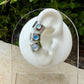 Sterling Silver Moonstone Ear Cuff • Faux Conch • No Piercing Needed
