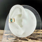 Turquoise Ear Cuff • 14k Gold Filled • 4x6mm Number 8 • No Piercing • Faux Conch