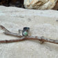 4mm Black Bridge Variscite Ear Cuff • Sterling Band • Fine Silver Bezel • No Piercing