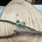 Luxe Green Black Bridge Variscite Stud Earrings • Sterling Silver • 4mm • Smooth or Serrated