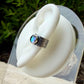Blue Topaz 6mm Ear Cuff • Sterling Silver Paisley Wrap • Faux Conch • No Piercing