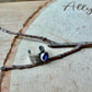 Blue Topaz 6mm Ear Cuff • Sterling Silver Paisley Wrap • Faux Conch • No Piercing