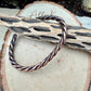 Rustic Rope Copper Cuff • Hand‑Forged Solid Copper Bracelet
