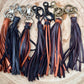 Leather Tassel Keychain • Deerskin Fringe Bag Charm • Western Purse Accessory
