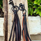 Leather Tassel Keychain • Deerskin Fringe Bag Charm • Western Purse Accessory