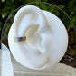 Paisley Sterling Silver Ear Cuff • 4mm Embossed • No Piercing • Adjustable 925 Jewelry