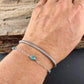 Twisted Wire Sterling Silver Cuff Bracelet | Adjustable Minimalist Rope Design
