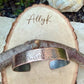 Raw Copper Paisley Cuff • Embossed Copper Bracelet • Southwestern Unisex Jewelry