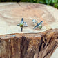 10mm Sterling Cross Earrings • Dainty Western Cross Studs