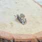 Sterling Silver Feather Studs • Oxidized Post Earrings • Western Minimal Jewelry