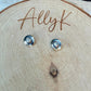 Sterling Silver Cowboy Hat Studs • Western Earrings • Oxidized Post Jewelry