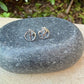 Sterling Silver Peace Sign Studs • Minimal Western Earrings • Everyday Posts