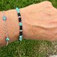 Royston Turquoise Bracelet • Black Onyx • Sterling Silver • Southwestern Jewelry