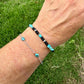 Royston Turquoise Bracelet • Black Onyx • Sterling Silver • Southwestern Jewelry