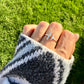 Parallel Bar Sterling Silver Ring • Uneven Open Band • Minimalist Modern Design