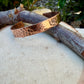 Southwest Zia Copper Cuff • Hand‑Forged 3/8” Bracelet • Rustic Unisex Jewelry