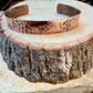 Southwest Zia Copper Cuff • Hand‑Forged 3/8” Bracelet • Rustic Unisex Jewelry
