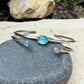 Rainbow Moonstone Cuff Set of 2 • Handmade Adjustable Sterling Silver Stack Bracelets