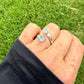 Rainbow Moonstone Sterling Silver Ring • Adjustable Double Bezel • Open Design
