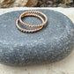 14k Gold Filled Rope Ring Set • Twist Bands • Stackable Rings