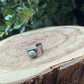 4mm Black Bridge Variscite Ear Cuff • Sterling Band • Fine Silver Bezel • No Piercing