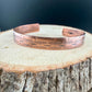 Southwest Copper Cuff • Hand‑Forged Raw Copper Bracelet • Western Pattern