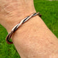 Rustic Copper Twist Cuff Bracelet • Hand‑Forged Solid Copper
