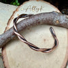 Rustic Copper Twist Cuff Bracelet • Hand‑Forged Solid Copper