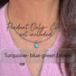 8x10 Gemstone Pendant • Sterling Silver • Kingman Turquoise, White Buffalo, Onyx, Moonstone, Garnet