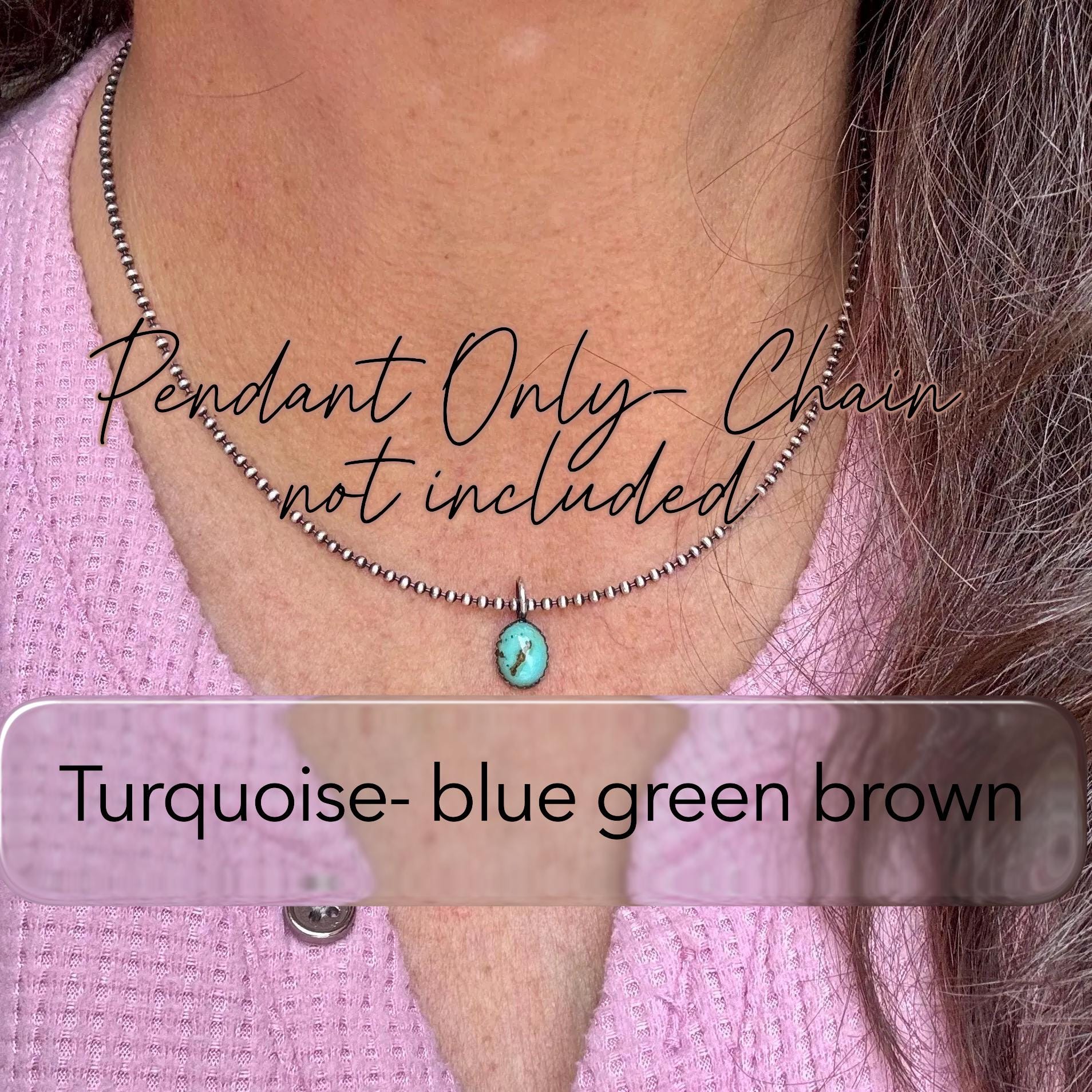 8x10 Gemstone Pendant • Sterling Silver • Kingman Turquoise, White Buffalo, Onyx, Moonstone, Garnet