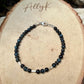 Blue Tiger’s Eye Onyx Bracelet • Hawk’s Eye • Sterling Silver Jewelry