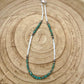 Mother of Pearl, Kingman Turquoise & Desert Pearl Choker • Sterling Silver • Southwestern Jewelry
