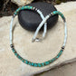Mother of Pearl, Kingman Turquoise & Desert Pearl Choker • Sterling Silver • Southwestern Jewelry