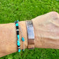 Wave Embossed Copper Cuff • Raw Copper Bracelet • Hand‑Forged Southwestern Jewelry