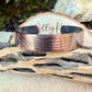 Wave Embossed Copper Cuff • Raw Copper Bracelet • Hand‑Forged Southwestern Jewelry