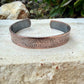 Raw Copper Paisley Cuff • Embossed Copper Bracelet • Southwestern Unisex Jewelry