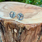 Sterling Silver Peace Sign Studs • Minimal Western Earrings • Everyday Posts