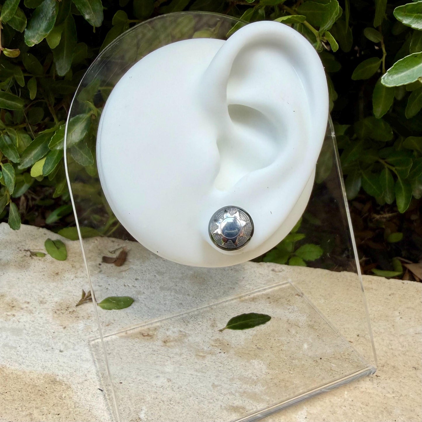 11mm Sterling Silver Stud Earrings • Sunflower • Star •Concho Posts
