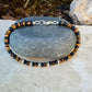 Tiger’s Eye Bracelet • 4mm Mixed Cuts • Black Onyx • Sterling Silver Clasp