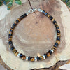 Tiger’s Eye Bracelet • 4mm Mixed Cuts • Black Onyx • Sterling Silver Clasp