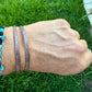 Southwest Copper Cuff Set • Hand‑Forged Raw Copper Bracelets • Set of Two